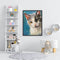 Frameless Oil Paint By Numbers DIY Cat Picture Craft Kit for Home Living Room