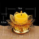 Waterfall Craft Lotus Seat Incense Burner Brass Lotus Lamp holder Decoration