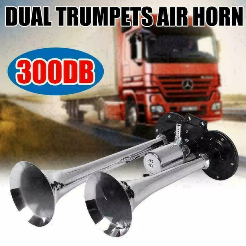 Truck Air Horn 12V 150db Loud Car Horn Trumpet Kit S6J5 Train For Trucks G0O8