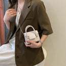 Women PU Leather Shoulder Bags Fashion Solid Chain Mini Messenger Handbag Purse
