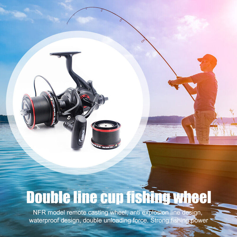 NFR 9000+8000 Metal Spool Fishing Reel High Speed 4.6/1 12+1BB Casting Wheel