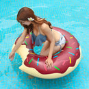 Inflatable Swimming Ring PVC Coffee Donut Design Pool Accessories (90cm) Newly