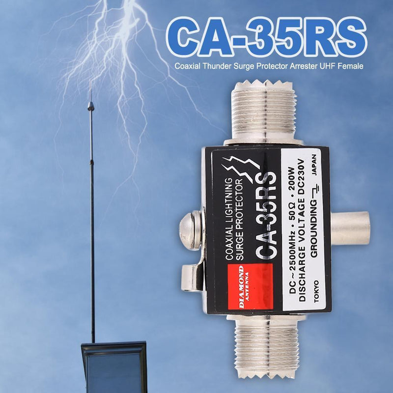 UHF-F to UHF-F DC-2500MHz Thunder Arrestor Female to Female Connector Adapter