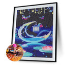 Round crystal diamond diamond painting moon abstract serie