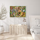 5D DIY Animals Full Round Drill Mosaic Diamond Painting Picture Rhinestone Craft