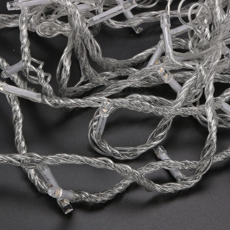 10m 8 Modes 100 LED Light Chain Warm White Light Strings Waterproof String L