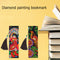 2pcs Diamond Painting Bookmark DIY Peacock Cross Stitch Leather Book Marks