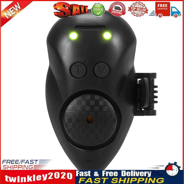 Fishing Bite Alarm Carp Sea Rod LED Indicator Alert Fishing Tackle (Green) Newly