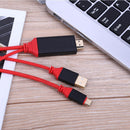 USB3.1 Type-C, HD Multimedia Interface Adapter Cable with USB Port Cable