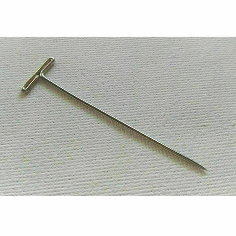 50 Pcs Metal 38mm/1.50" T Pins For Modelling Macrame T3C5 Sewing Craft H8Q5 M8S2