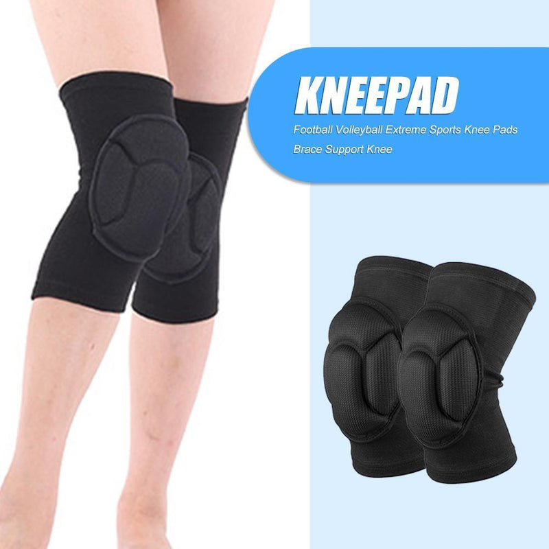 1 Pair Sponge Volleyball Extreme Sports Knee Pads Brace Thickened Knee Protector