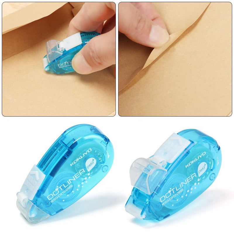Dots Stick Roller Double Sided Adhesive Glue Tape Dispenser Office Supplies
