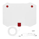 Indoor TV Antenna White 80 Miles w/ Signal Amplifier Digital HDTV Antenna