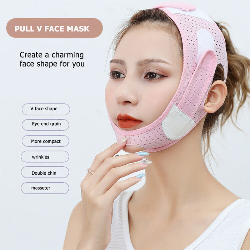 V Shaped Facial Massage Patches Reduce Double Chin Cheek Lift Up Facial Device