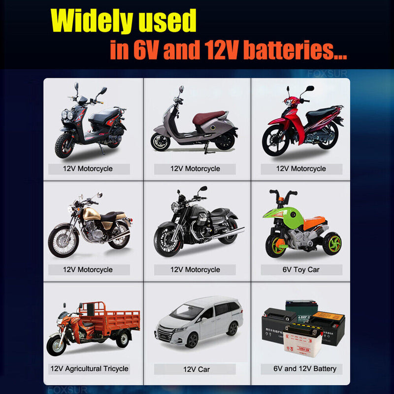6V 12V 2A Smart Automatic Battery Charger for GEL AGM Car Motorcycle Accessories