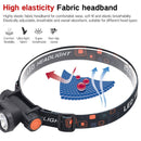 LED Magnetic Dual Bulb Headlamp with Magnets for Fishing Hiking Work Lighting