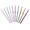 DIY Aluminum Crochet Hooks Sweater Knit Weave Sewing Needles Set (Purple) Newly