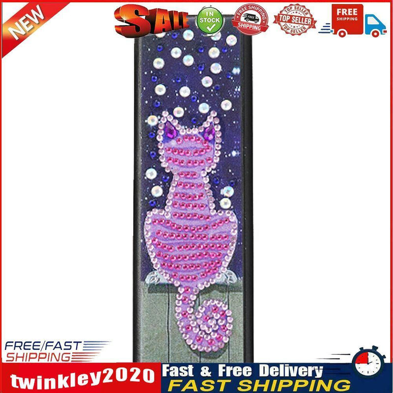 DIY Leather Diamond Painting Glasses Storage Case Mosaic Kit (Q37 Cat) Newly