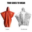 Outdoor Raincoat Disposable Dual Color Thermal First Aid Survival Raincoat Newly