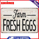 Fresh Eggs Retro Metal Plate Tin Sign for Bar Pub Club Cafe Wall Iron Painting