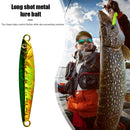 Metal Cast Jig Spoon Shore Casting  Sea Bass Fishing Lure Tackle (A) Newly
