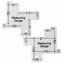 DIY Craft Tailor Ruler Measuring Gauge Template Sewing Ruler Patchwork Quilting