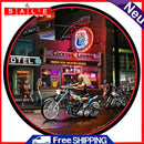 Motorcycle Girls Retro Metal Plate Tin Sign Poster Plate Wall Art Accessories