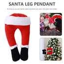 Hanging Christmas Santa Legs Plush Feet Festive Christmas Decorations for Home