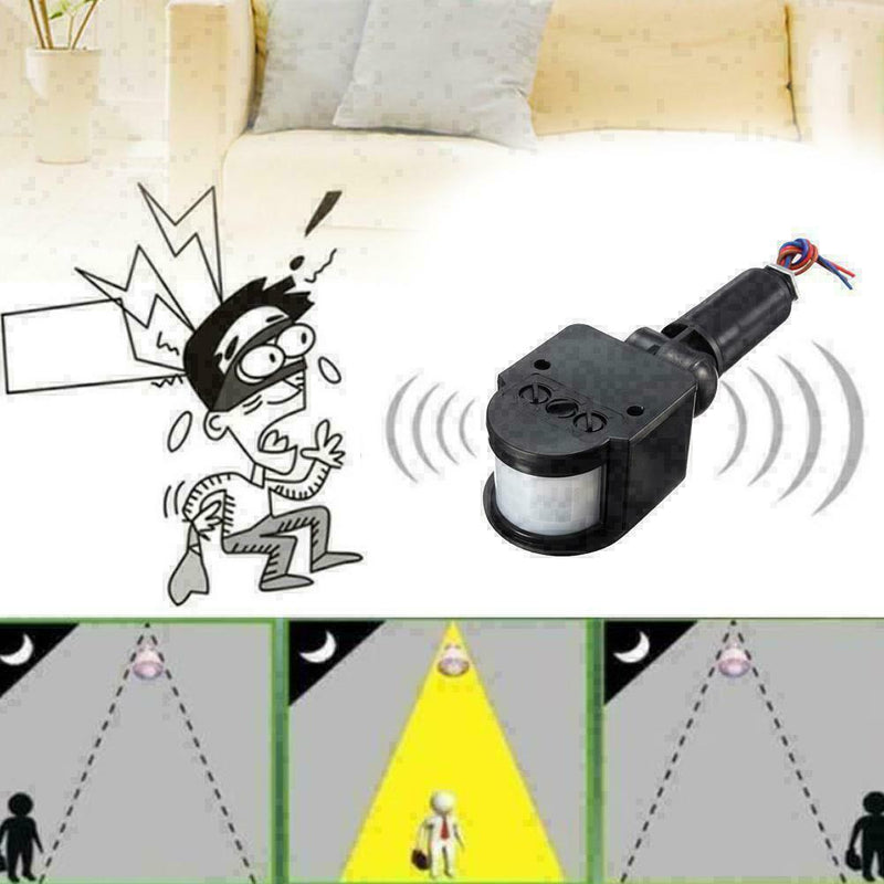 ED Outdoor 110-220V Infrared PIR Motion Sensor Wall 1 Light R6K5