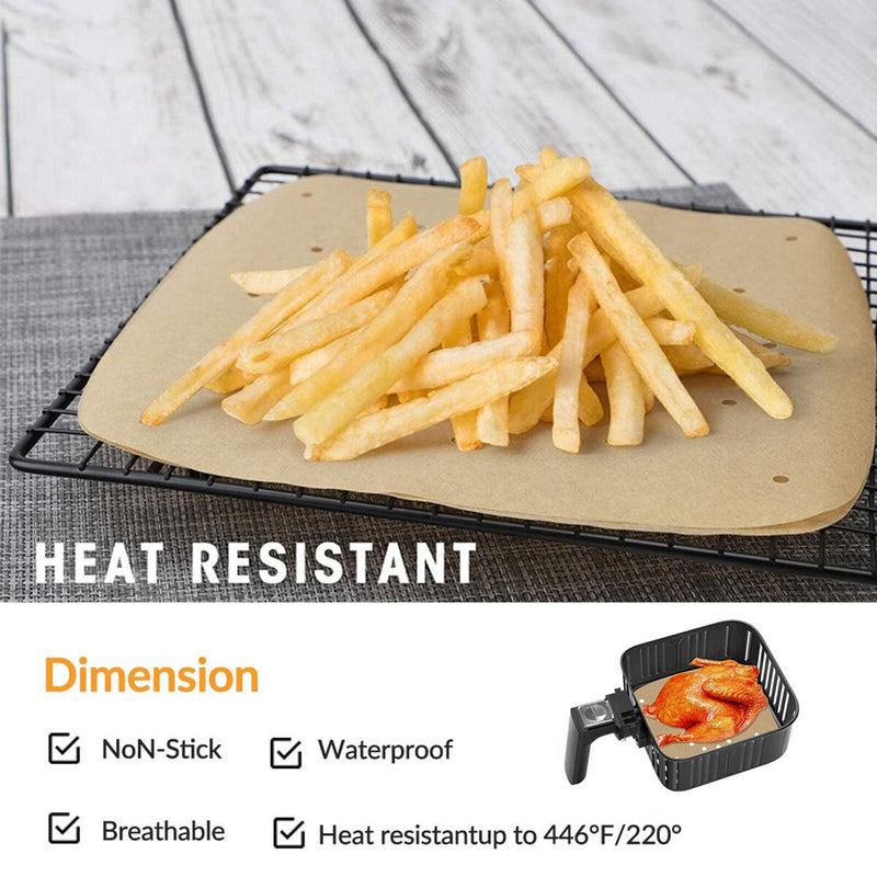 Air Fryer Parchment Paper Liners Non-Stick Mat Square Air Fryer Sheets