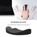 Mouse Pad Soft Silicone Wrist Rest Mouse Mat for Gaming Office PC (Black) Newly