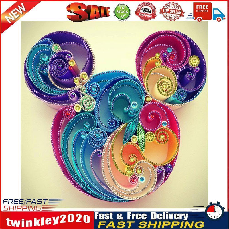 Diamond Painting 5D DIY Mouse Part Special Drill Rhinestone Picture Kit Newly