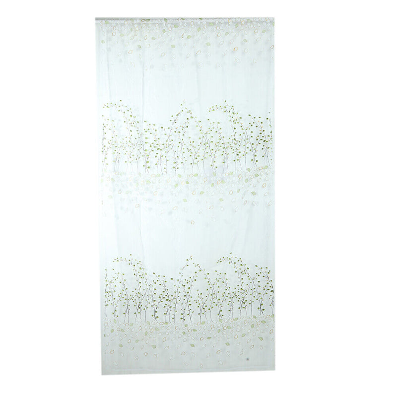 Wintersweet  Curtain Tulle Window Treatment Voile Drape Valance Green