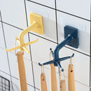 Self Adhesive Handbag Clothes Hanger Hanging Racks Rotated Kitchen Storage