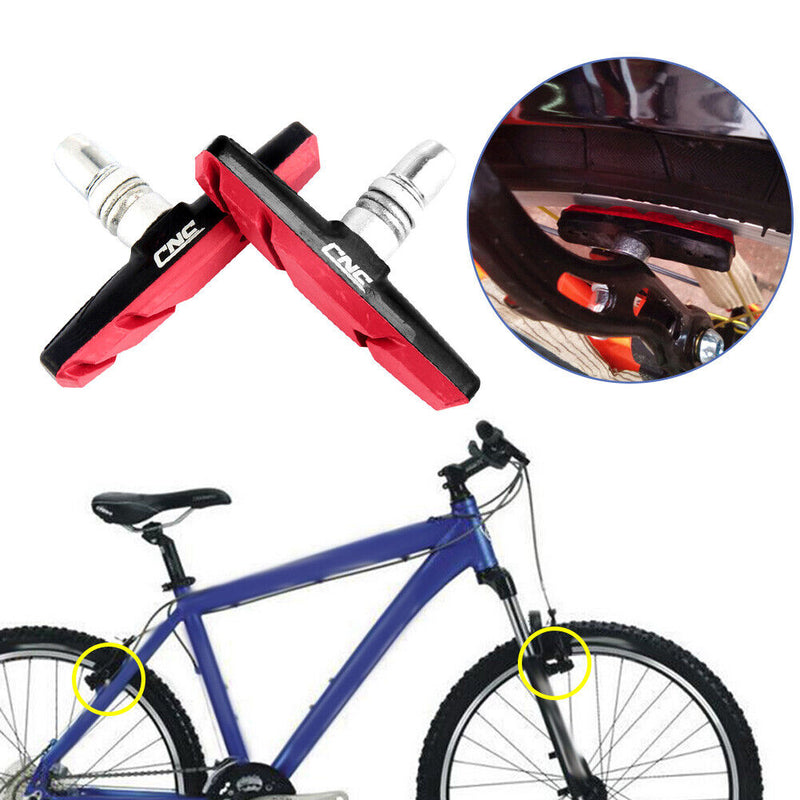 Durable MTB Road Bike Rubber Brake Holder Blocks Pad Cycling Parts Accessorie