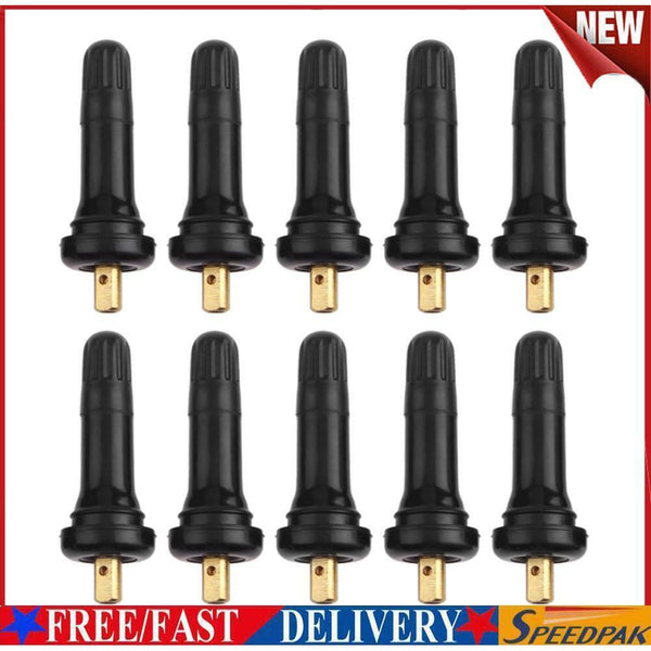 10pcs Rubber Valve Stems TPMS Tire Pressure Sensor Service Kit for Buick #F