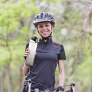 1000ML One-button Lock Sports Water Cup Leak-proof for Gym Outdoor (Black) Newly