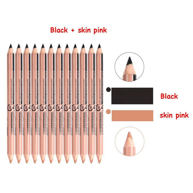 Eye Double Ended Waterproof Cosmetic Concealer pen Makeup up Eyeliner Eyebrow