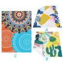 Waterproof Beach BBQ Blanket Outdoor Picnic Camping Playing Mat (Flower)
