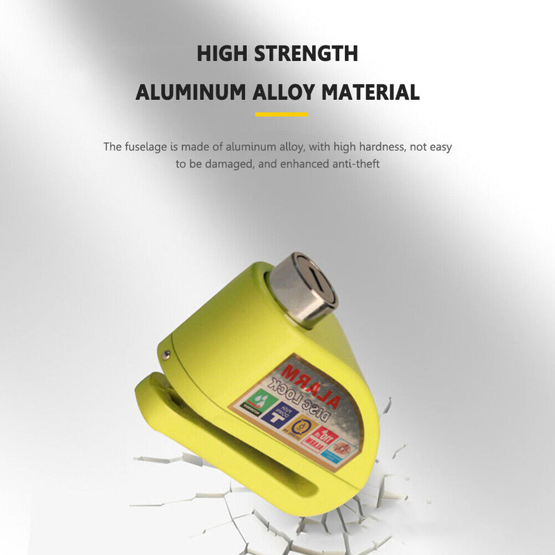 Motorcycle Bike Alarm Lock 110dB Loud Security Mountain Bicycle Disc Brake Lo