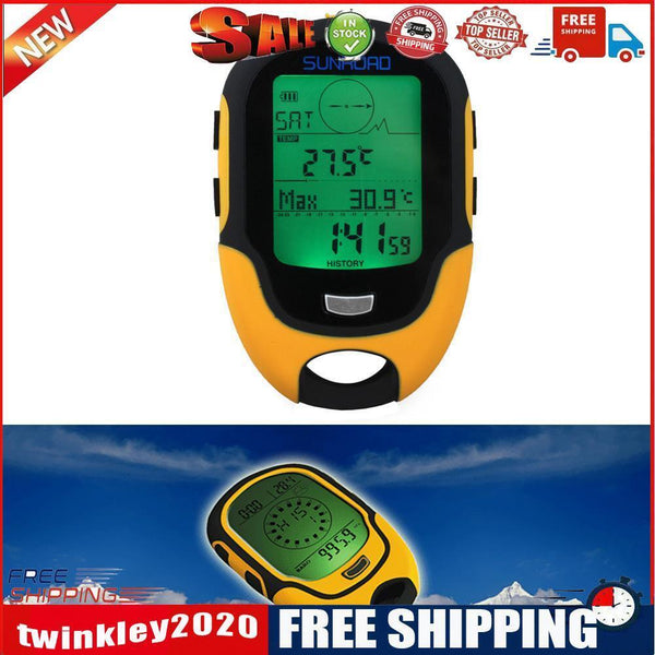 Waterproof FR500 Multifunction LCD Digital Altimeter Barometer Compass