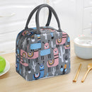 Cooler Lunch Box Portable Insulated Oxford Thermal Food Picnic Bags (Gray) Newly
