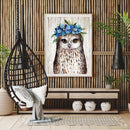Flower Owl Oil Paint By Numbers Kits DIY Craft Coloring Drawing Home Decoration