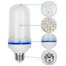 E27 99LED Flame Effect Light Bulb Flickering Fire Decorative Lamp (Blue) Newly