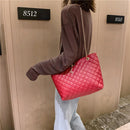 Ladies Shoulder Chain Handbag PU Leather Shopping Top-handle Bag Large Totes
