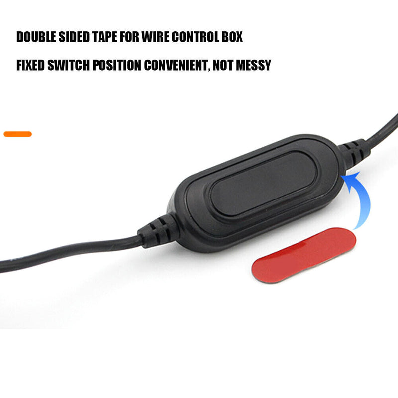 5V USB Car Seat Back Cooling Fan 3-Speed Silent Front Seat Headrest Pole Fan