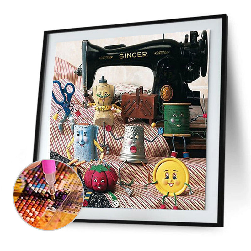 5D DIY Full Drill Diamond Painting Sewing Machine Embroidery Kits (HG482) Newly