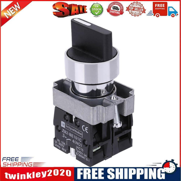 10pcs 10A 3 Position 2NO Maintained Toggle Select Selector Switch XB2-BD33C