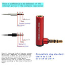 90 Degree Universal 3.5mm OMTP CTIA Headphone Converter Adapter Connector