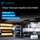 FinalCool XKZ58 Magnetic Telescopic Graphics Card Holder Jack (Black)